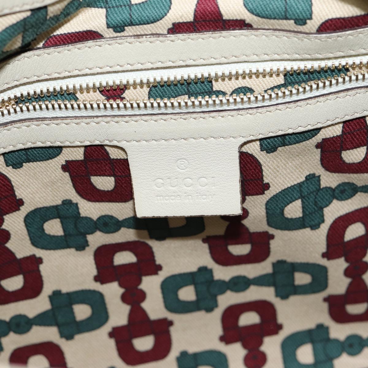 GUCCI ssima GG Shoulder Bag Leather Beige Auth ep5109