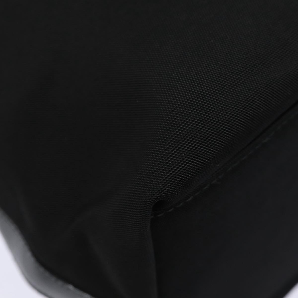 GUCCI Shoulder Bag Nylon Black Silver 001 1956 Auth ep5116