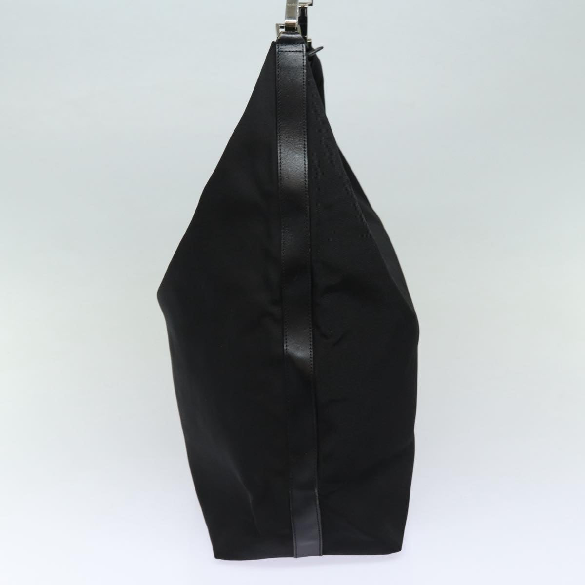 GUCCI Shoulder Bag Nylon Black Silver 001 1956 Auth ep5116