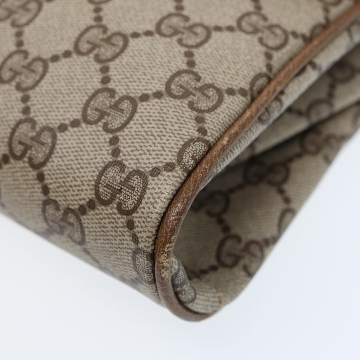 GUCCI GG Supreme Shoulder Bag Beige Gold 004 261 1923 Auth ep5471