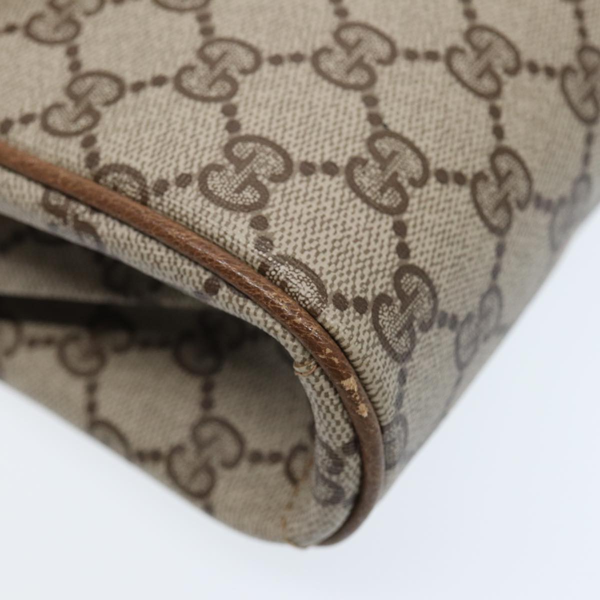 GUCCI GG Supreme Shoulder Bag Beige Gold 004 261 1923 Auth ep5471