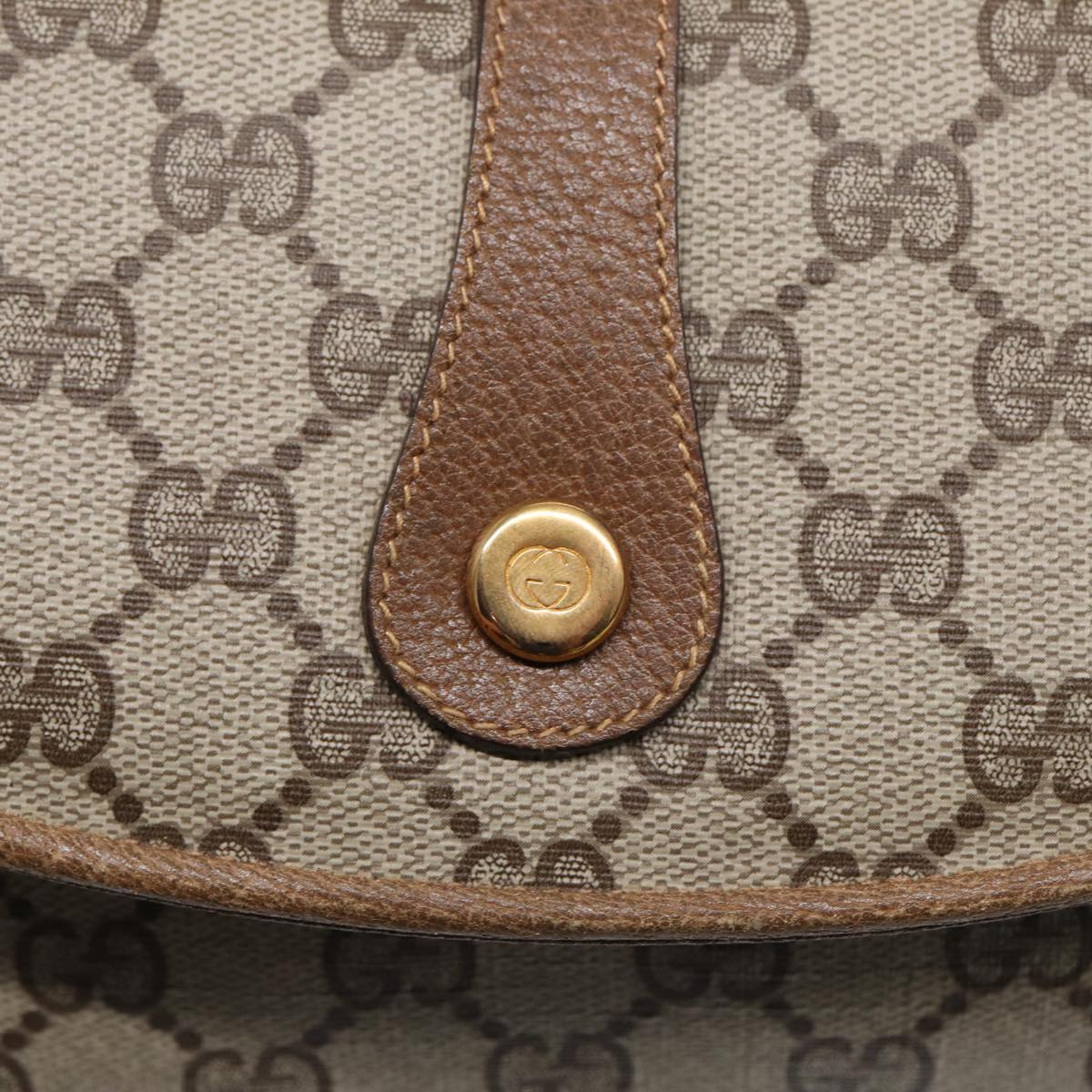 GUCCI GG Supreme Shoulder Bag Beige Gold 004 261 1923 Auth ep5471