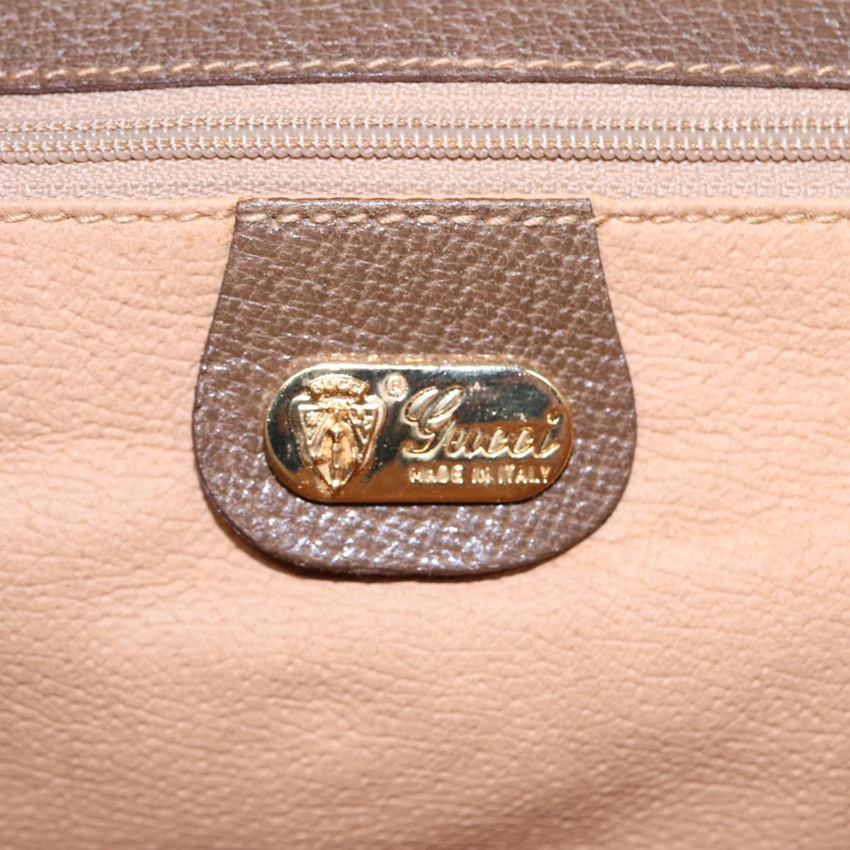GUCCI GG Supreme Shoulder Bag Beige Gold 004 261 1923 Auth ep5471