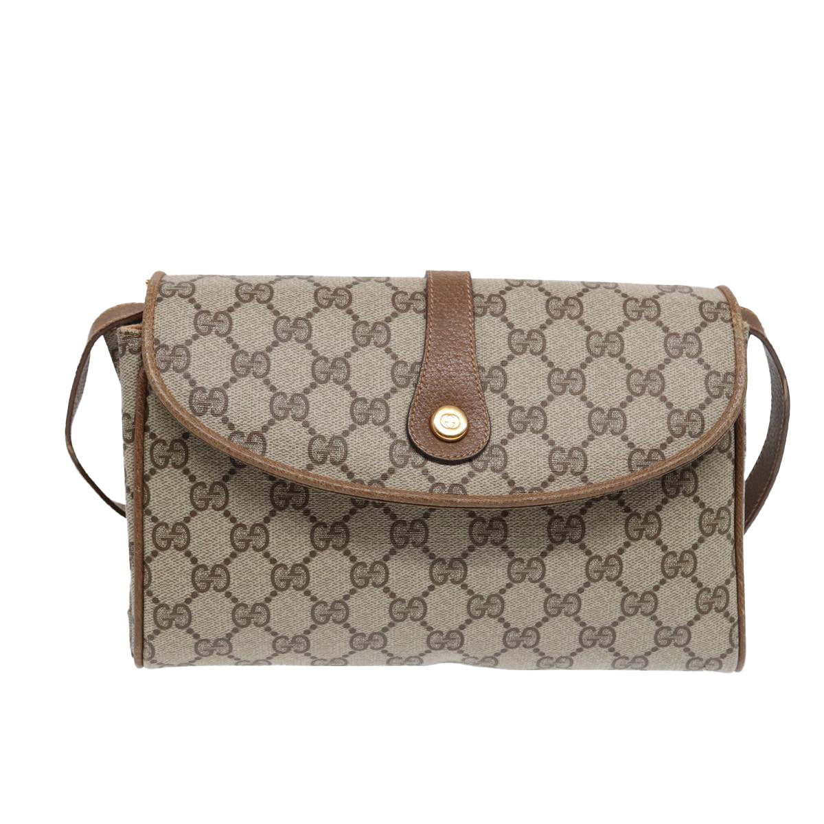 GUCCI GG Supreme Shoulder Bag Beige Gold 004 261 1923 Auth ep5471
