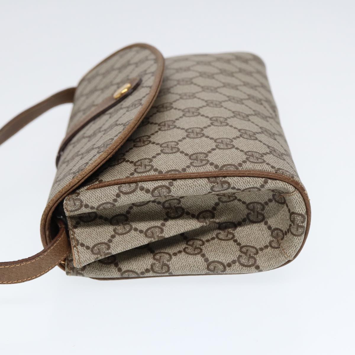 GUCCI GG Supreme Shoulder Bag Beige Gold 004 261 1923 Auth ep5471