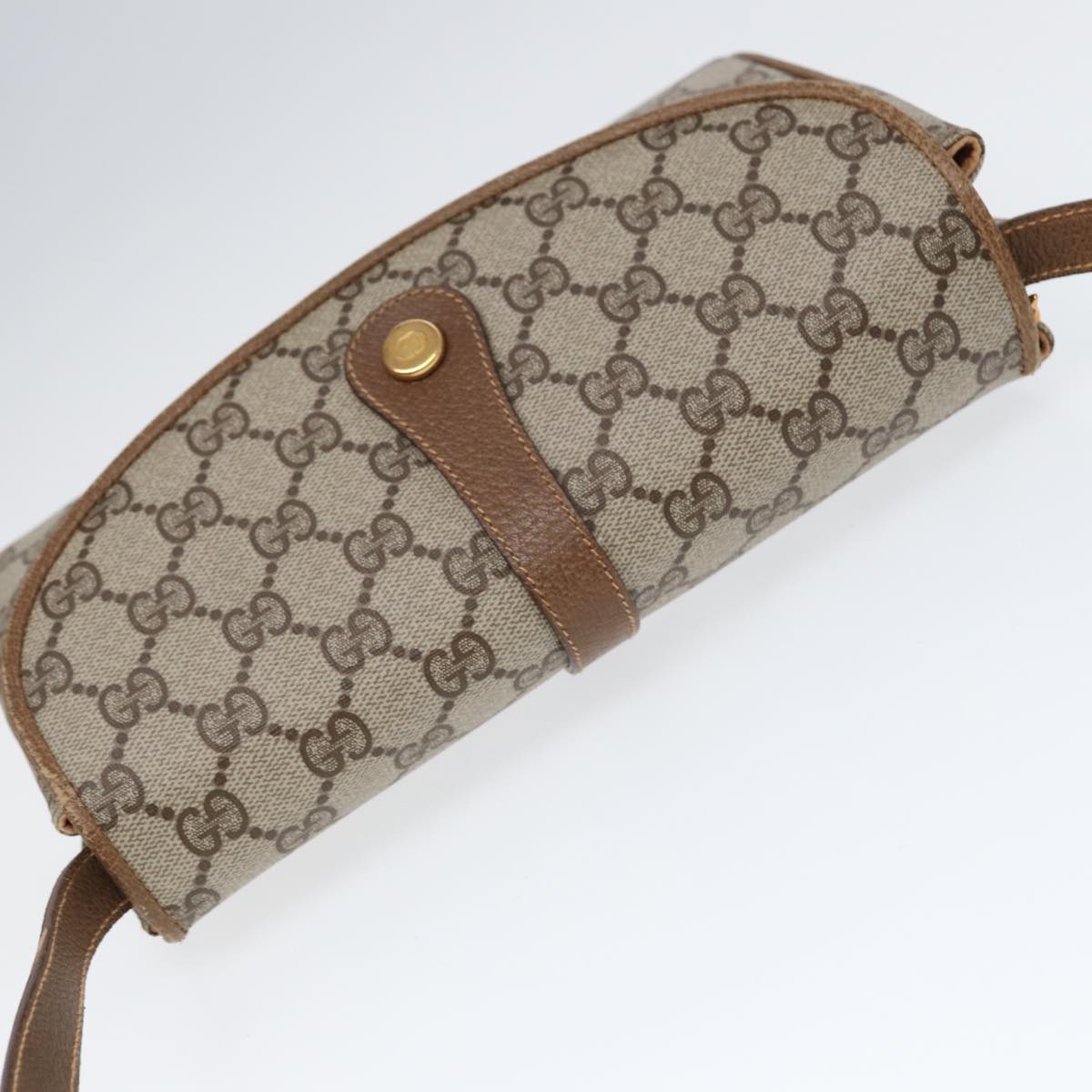 GUCCI GG Supreme Shoulder Bag Beige Gold 004 261 1923 Auth ep5471
