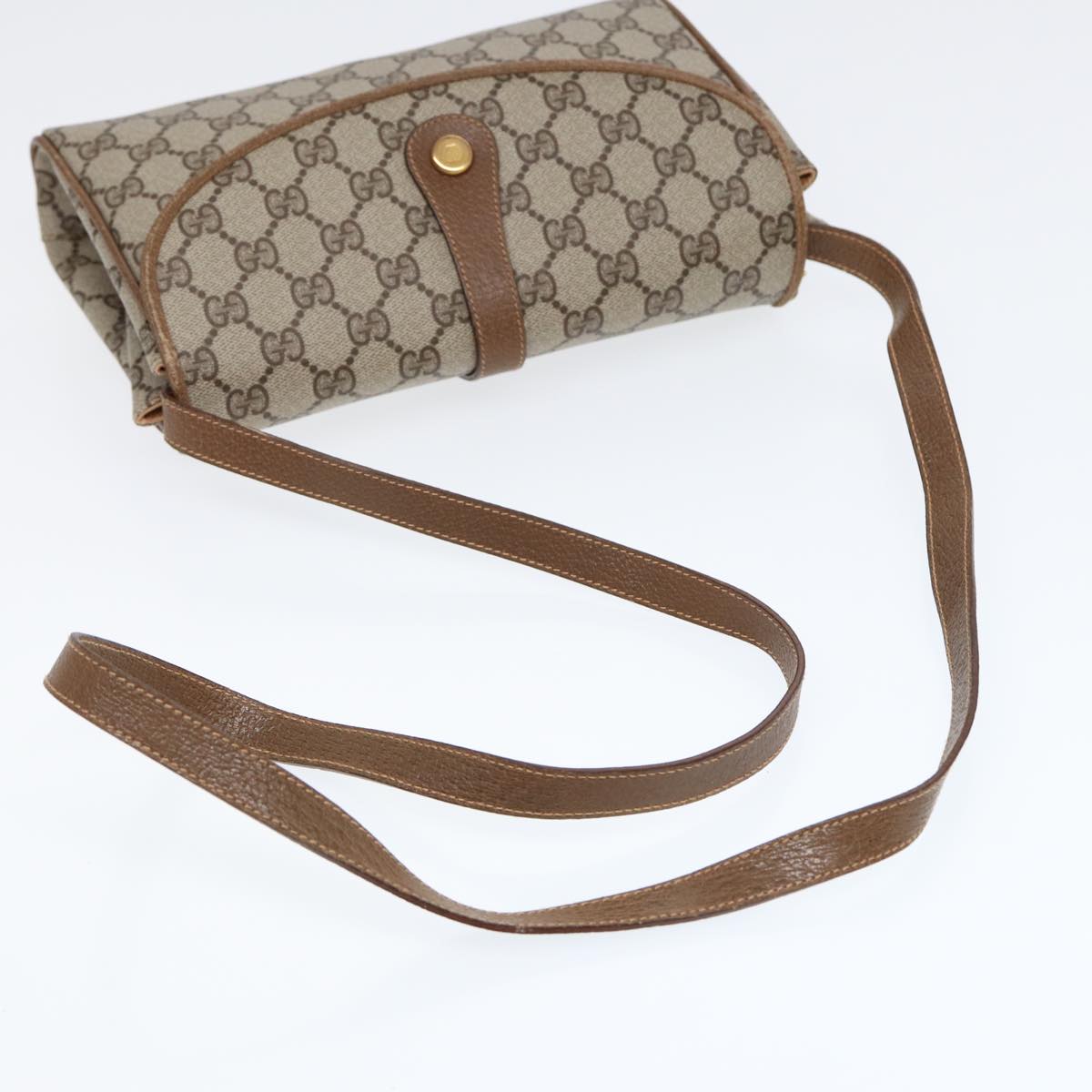 GUCCI GG Supreme Shoulder Bag Beige Gold 004 261 1923 Auth ep5471