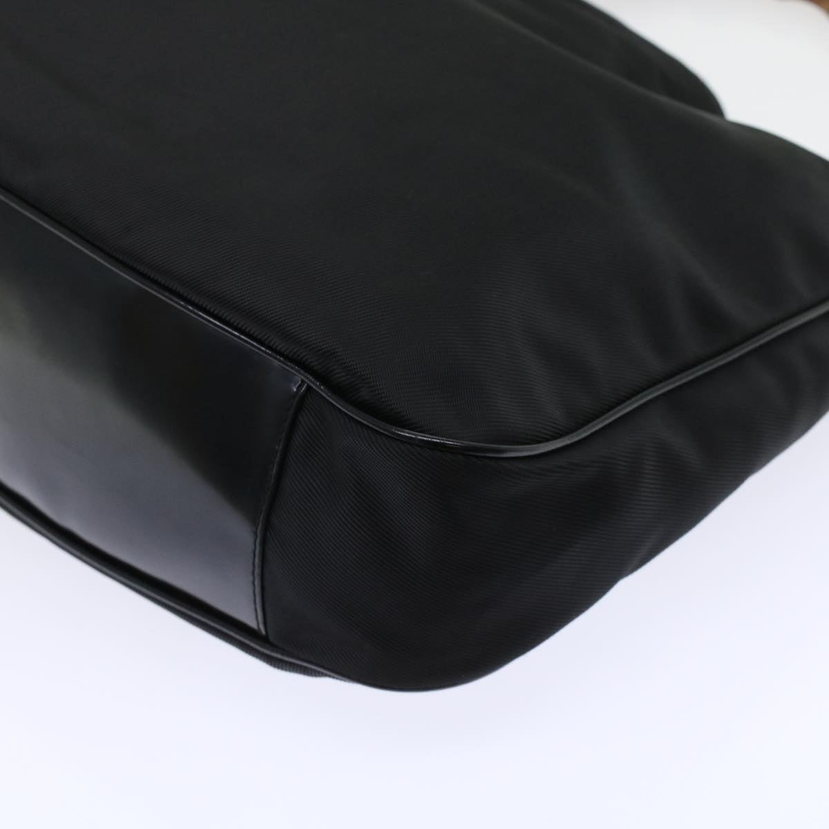 GUCCI Bamboo Shoulder Bag Nylon Black 00119981577 ep826