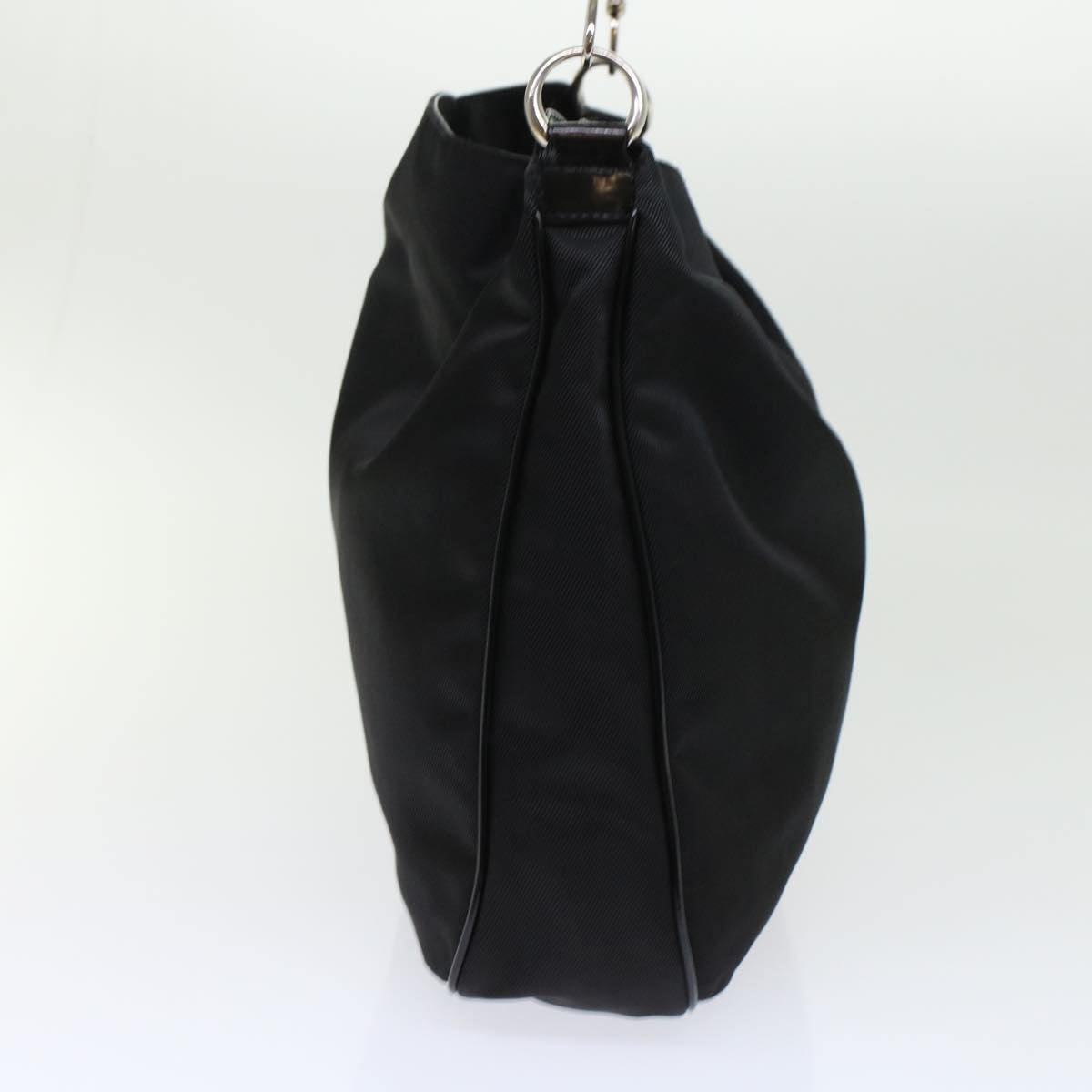 GUCCI Bamboo Shoulder Bag Nylon Black 00119981577 ep826