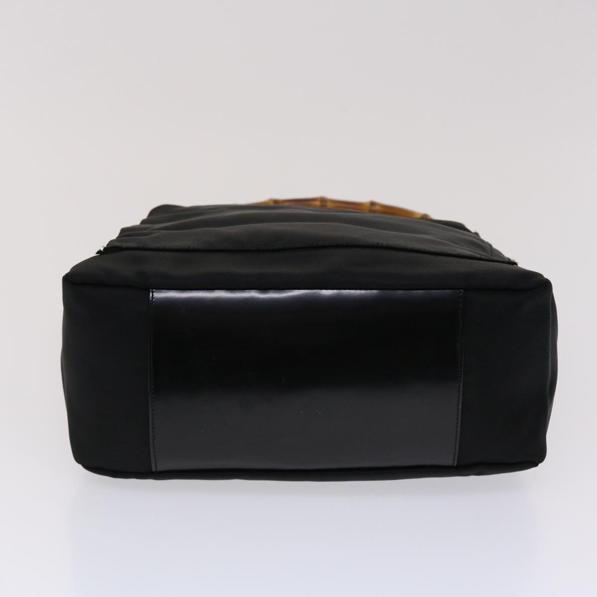 Gucci Bamboo Shoulder Bag Nylon Black 00020320509 ep970