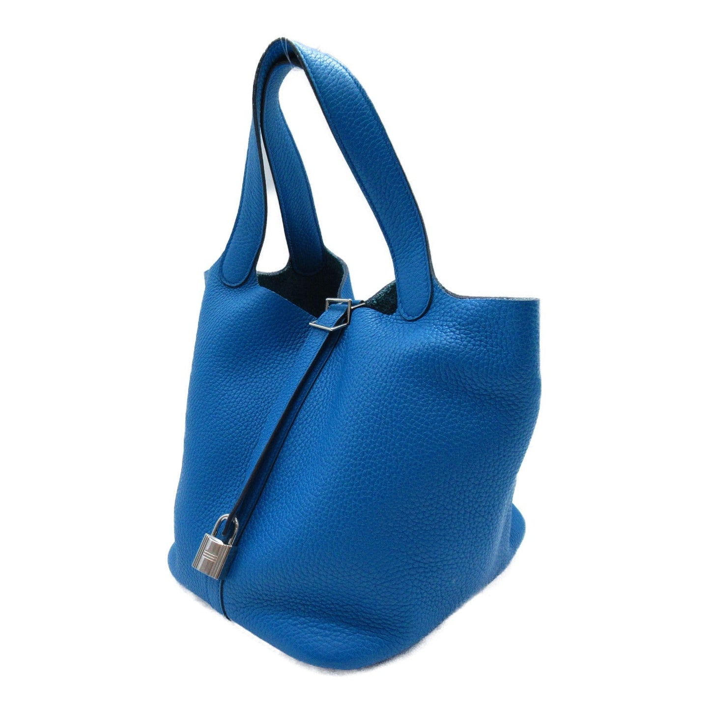 Hermes Picotin Lock MM Blue Paradise Tote Bag