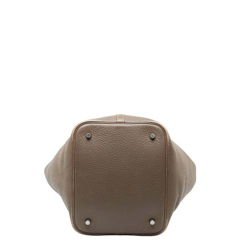 Hermes Picotin MM Handbag Etoupe Grey Clemence Hermes