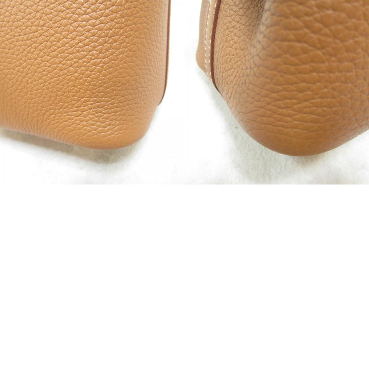 Hermes Picotin Lock PM G Handbag Handbag Handbag Leather Togo Brown 056289CC