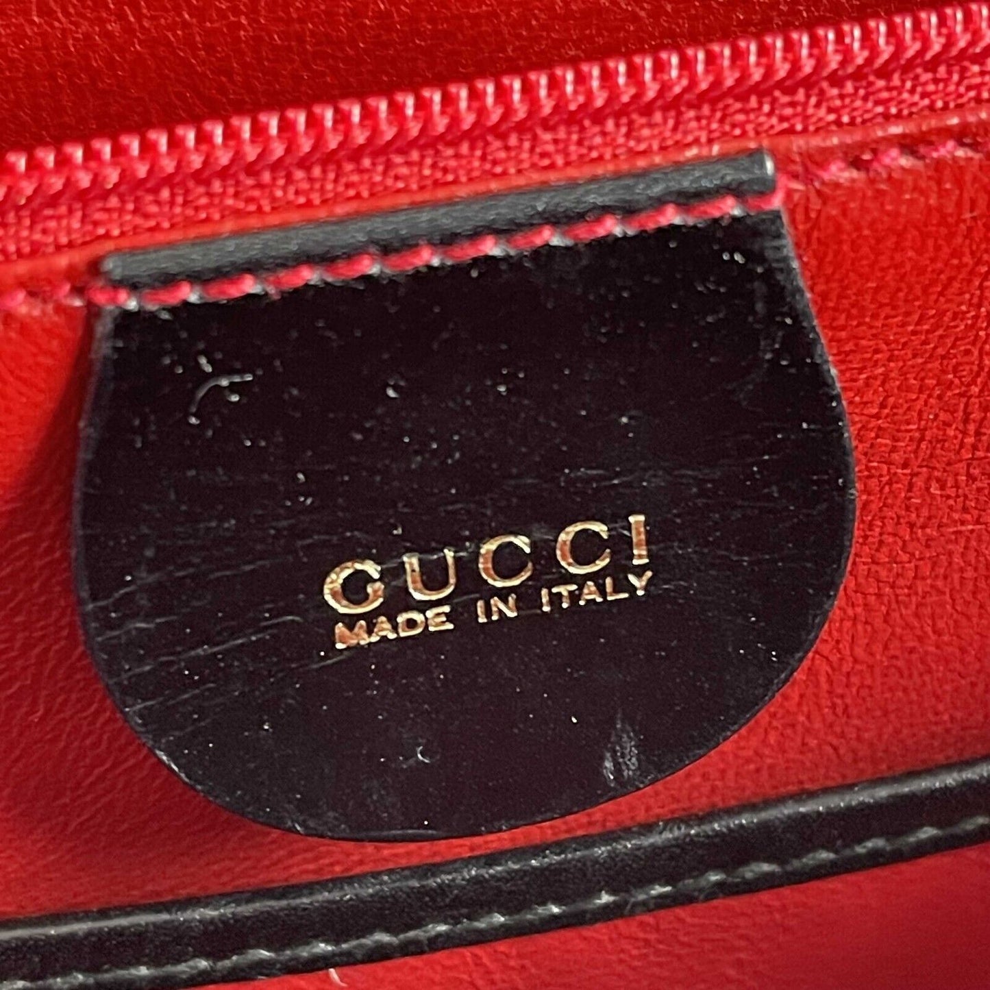 GUCCI Vintage Bamboo Night Handle Black shoulder crossbody bag