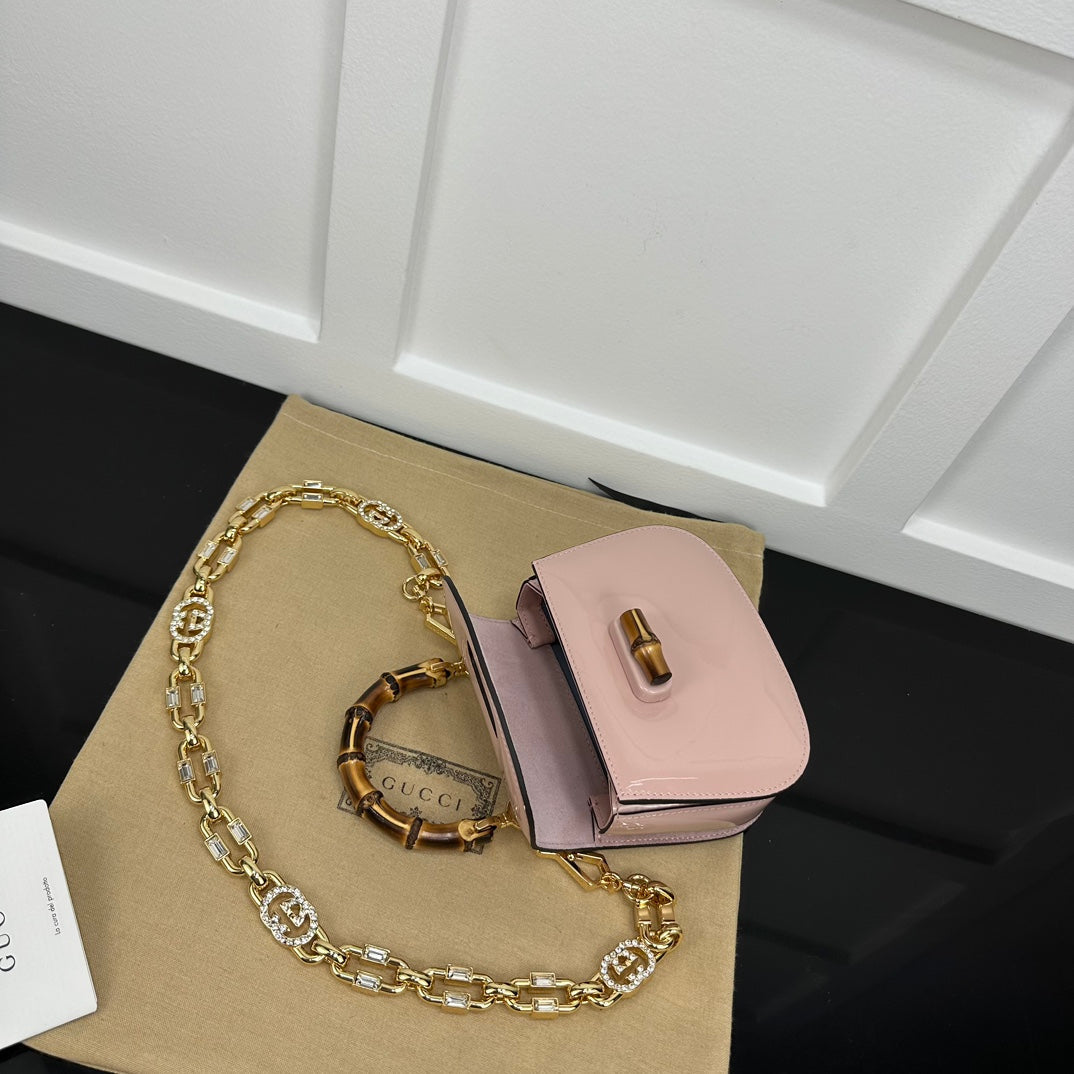 BOLSA GUCCI BAMBOO 1947 PEQUENA