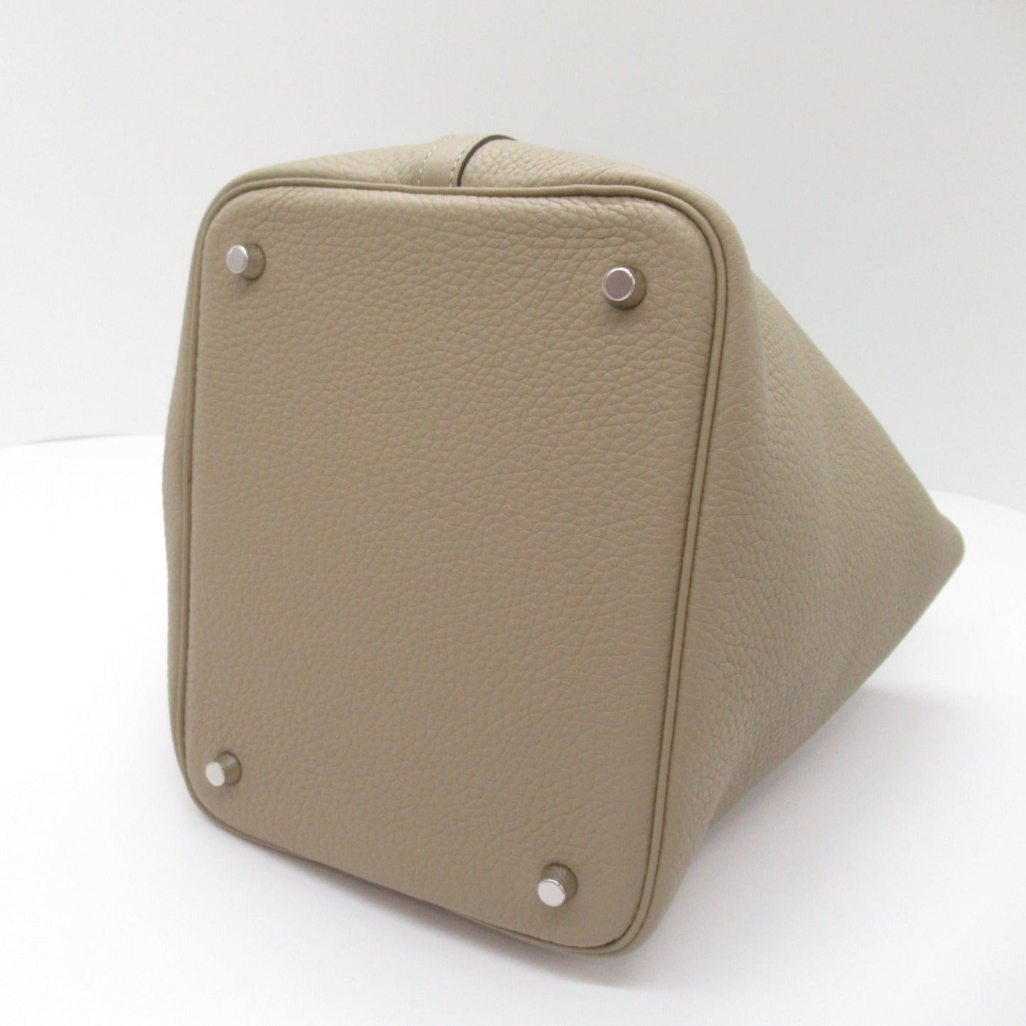 Hermes Picotin Lock MM Handbag Handbag Handbag Leather Triumphant Beige