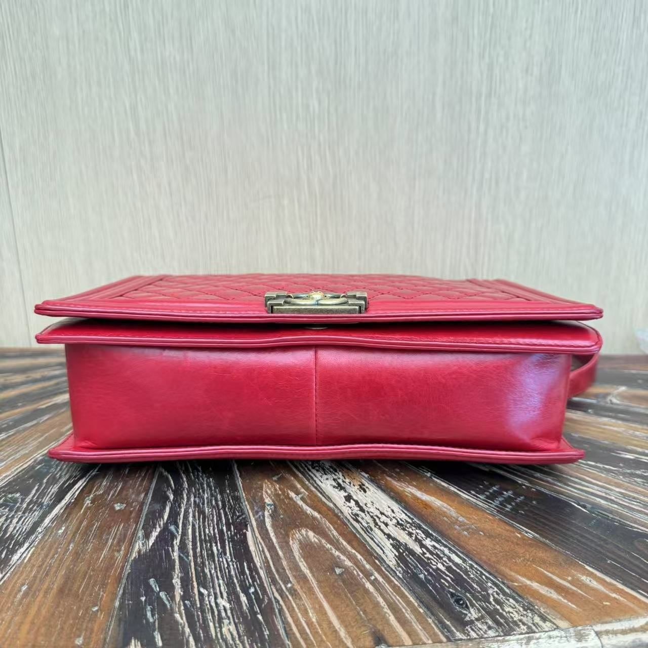 Chanel XL Boy Bag - Red Shoulder Bags, Handbags