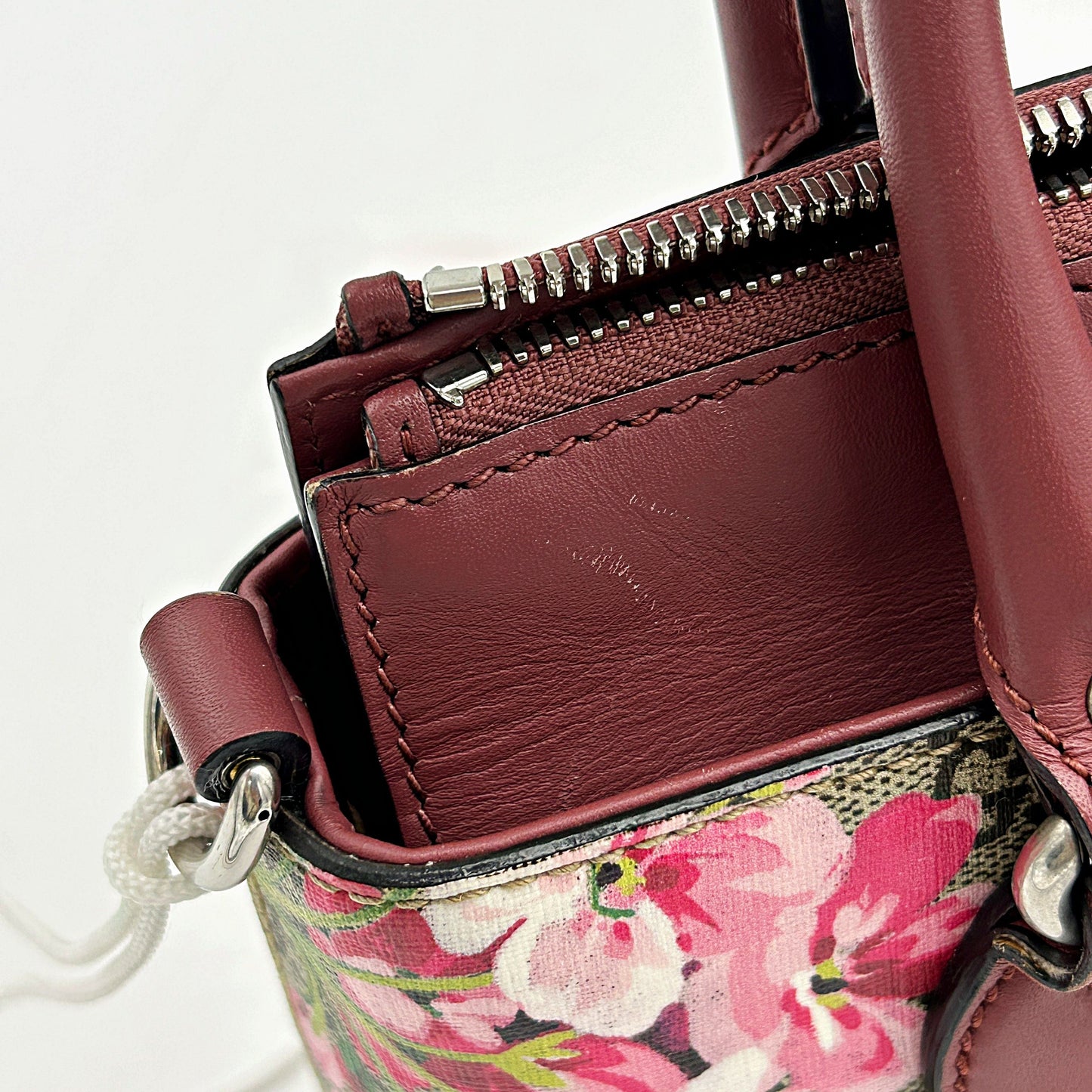 Gucci Mini GG Supreme Blooms Tote - Pink Crossbody Bags, Handbags LA23454