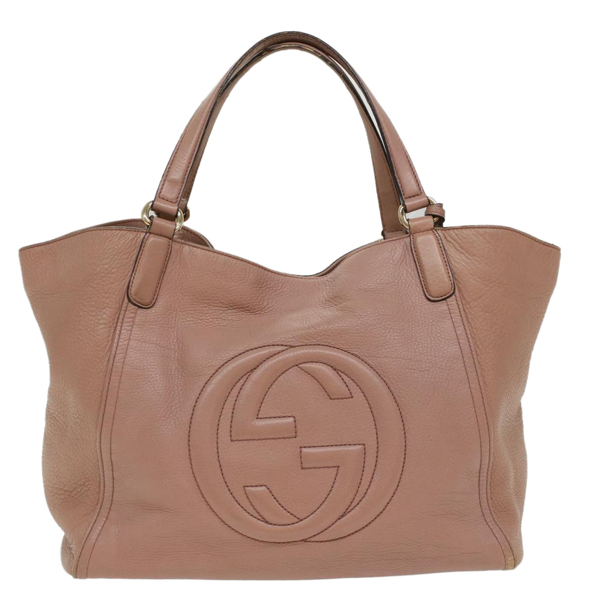 GUCCI Soho Shoulder Bag Leather Pink 282309 fm2589