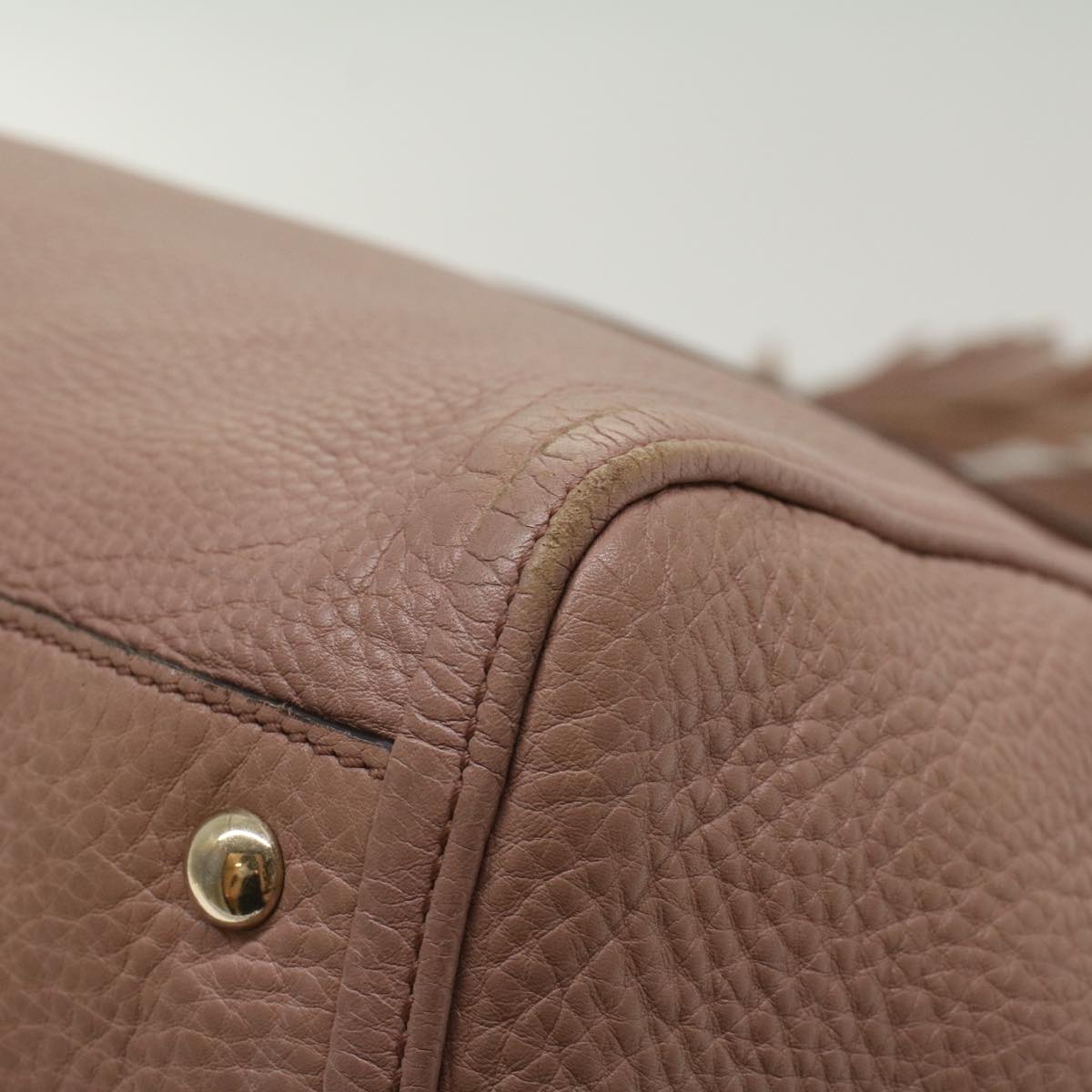 GUCCI Soho Shoulder Bag Leather Pink 282309 fm2589