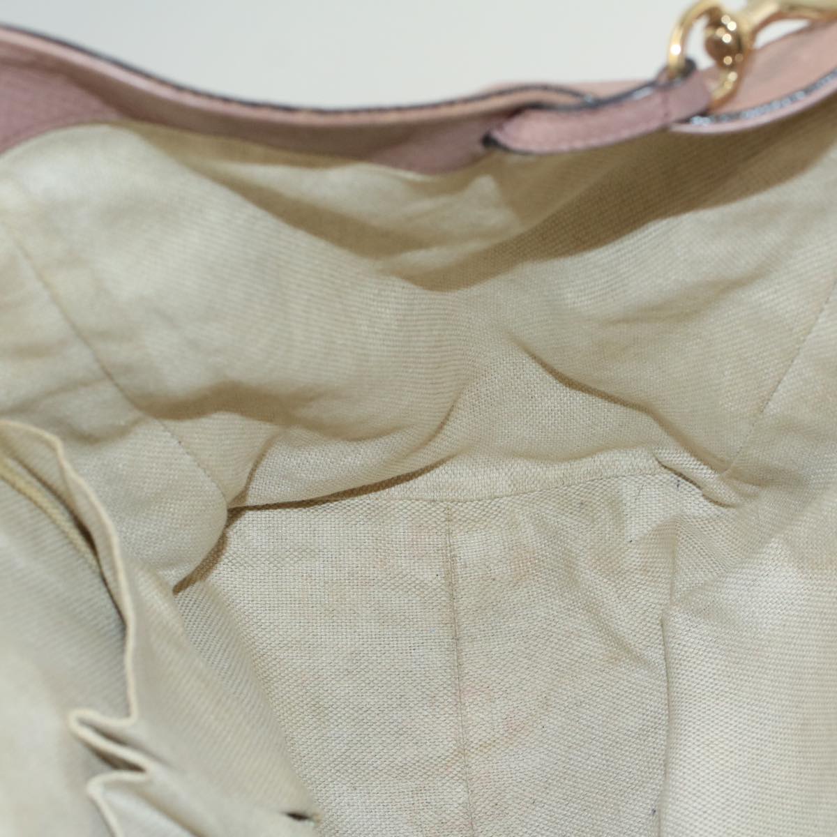 GUCCI Soho Shoulder Bag Leather Pink 282309 fm2589