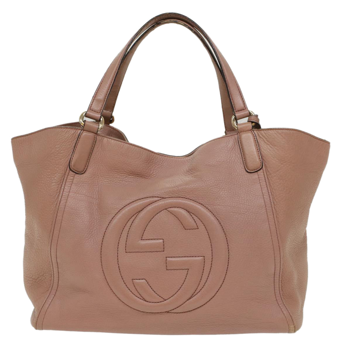 GUCCI Soho Shoulder Bag Leather Pink 282309 fm2589