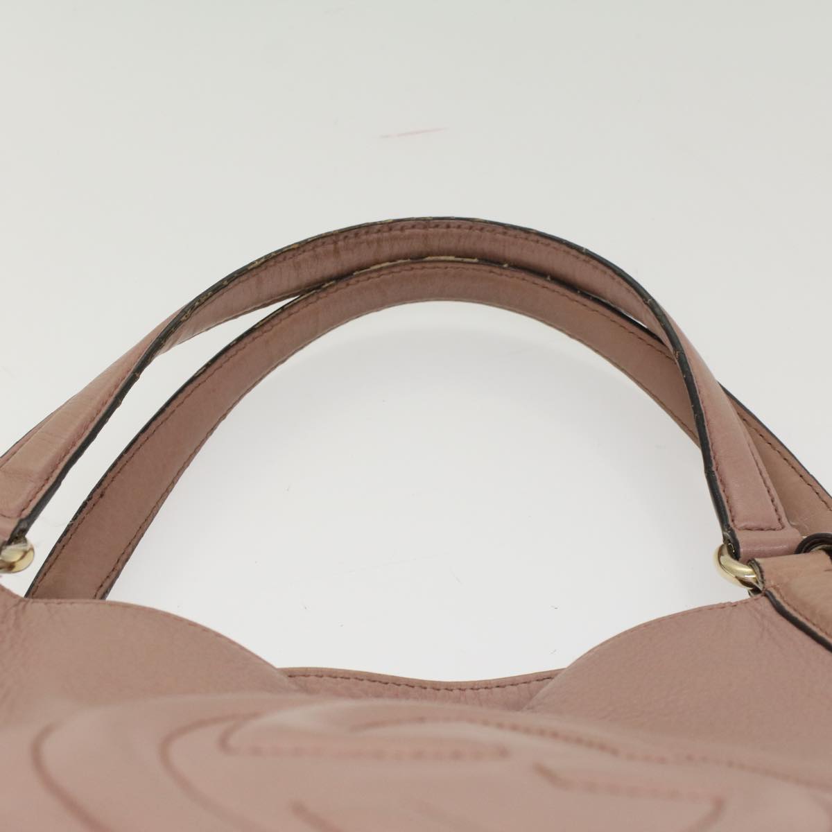 GUCCI Soho Shoulder Bag Leather Pink 282309 fm2589