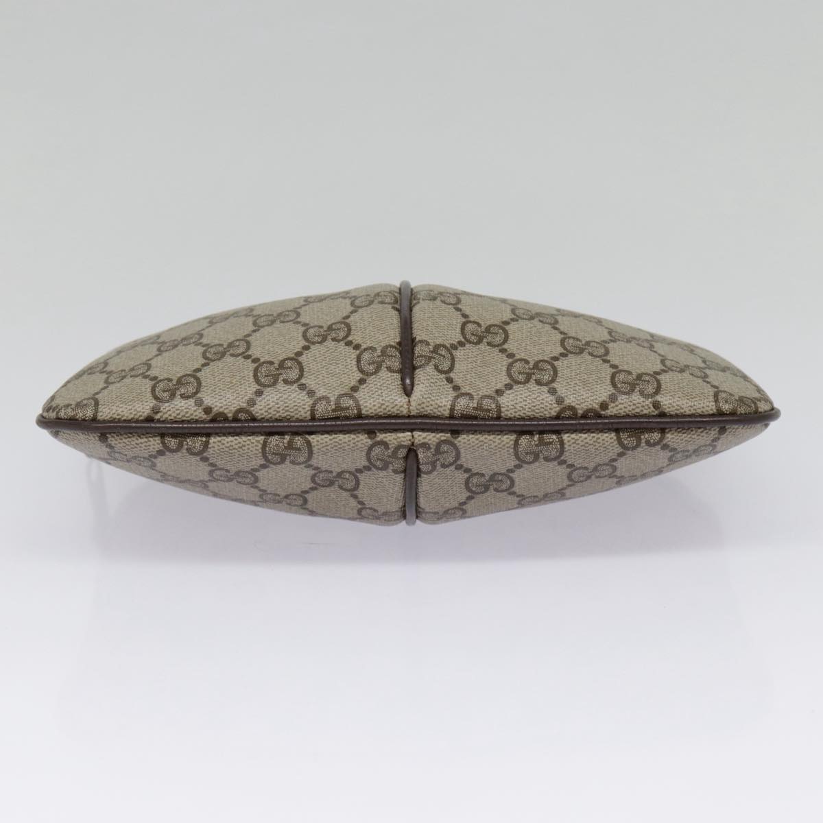 GUCCI GG Supreme Web Sherry Line Shoulder Bag PVC Beige 904 02 047 Auth fm3772