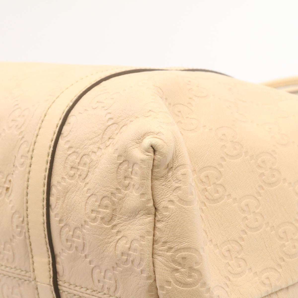 GUCCI Shima Tote Bag Leather Beige am1040g