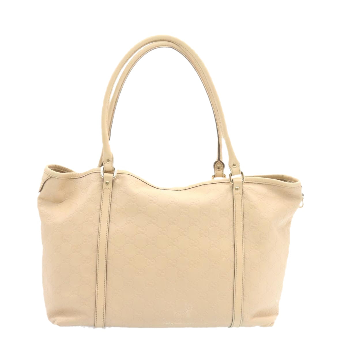 GUCCI Shima Tote Bag Leather Beige am1040g
