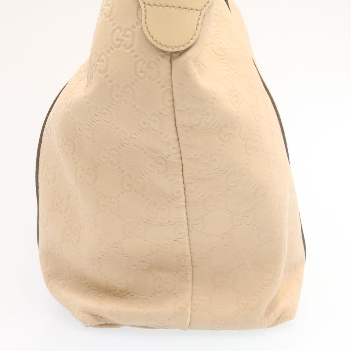 GUCCI Shima Tote Bag Leather Beige am1040g