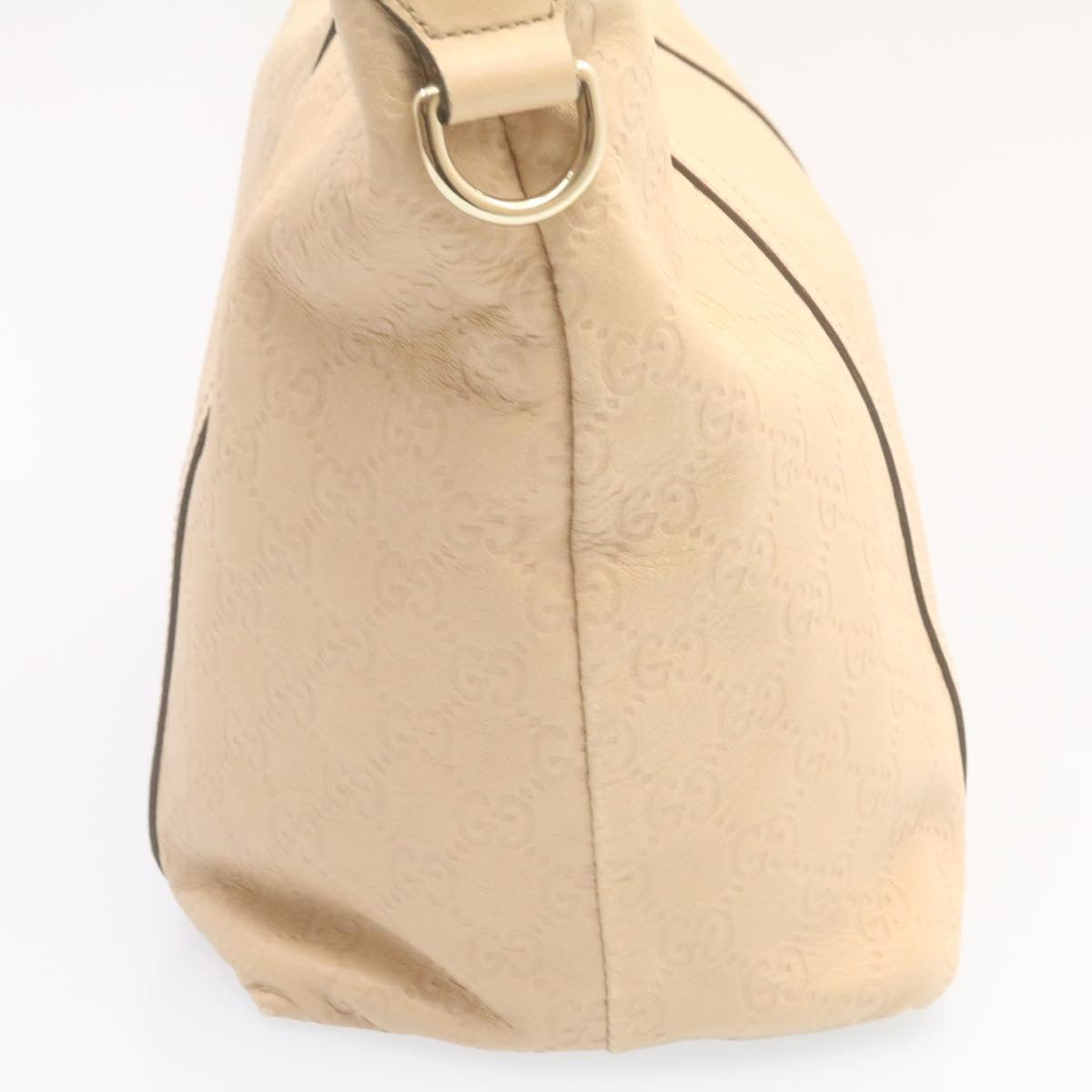 GUCCI Shima Tote Bag Leather Beige am1040g
