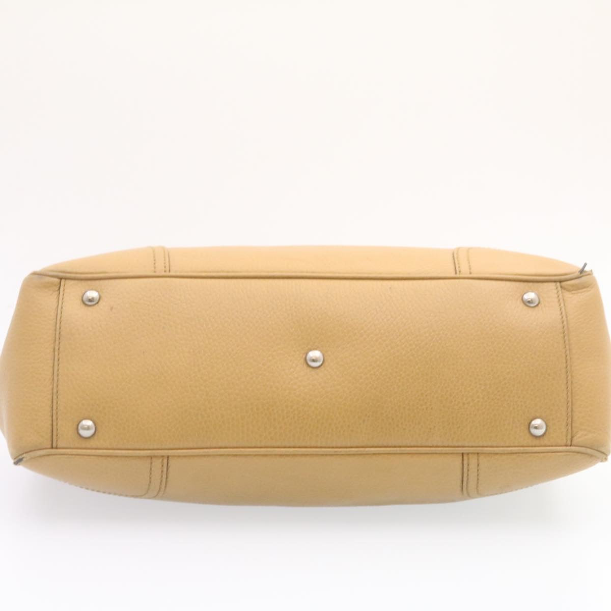 GUCCI Princy Line Tote Bag Leather Beige am1445g