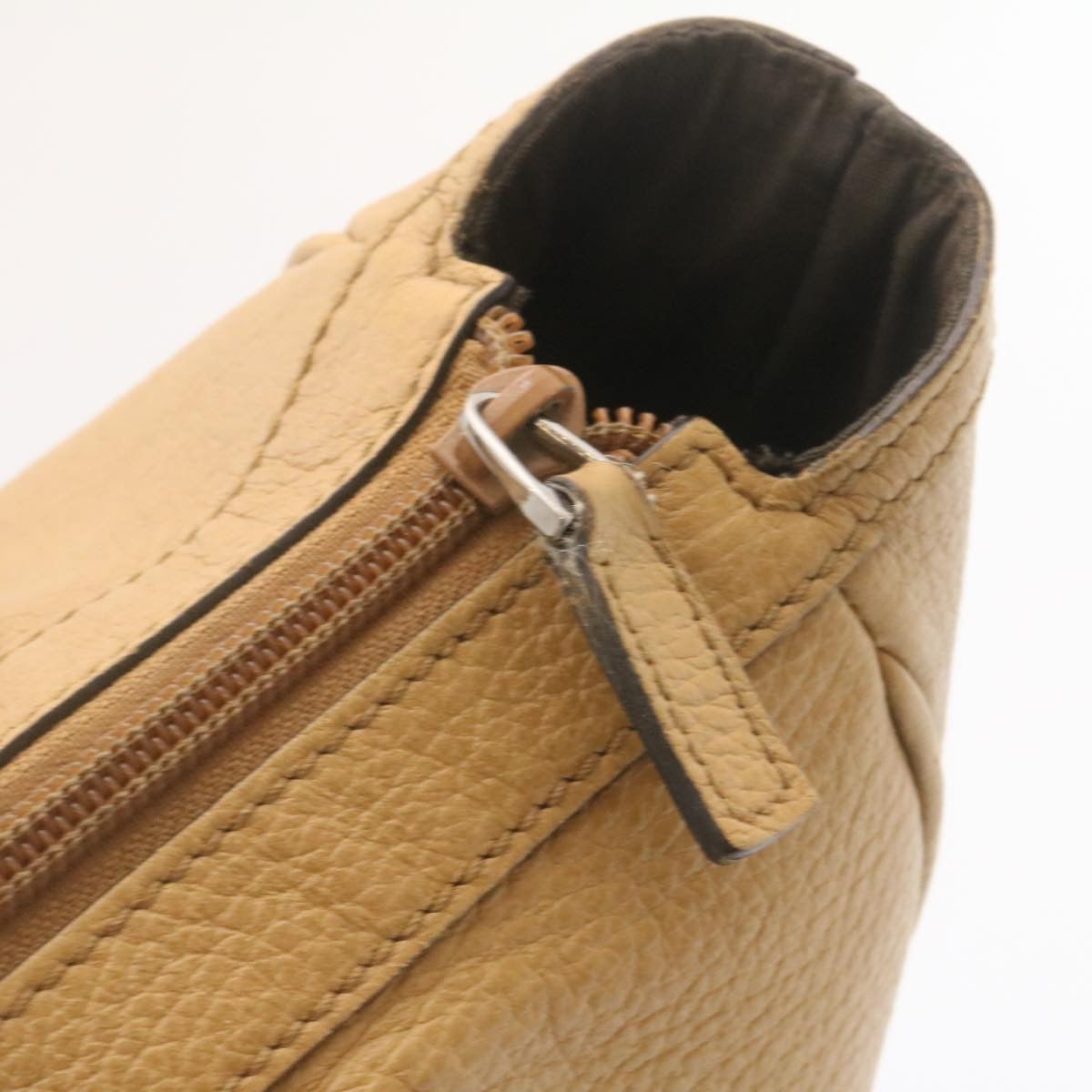 GUCCI Princy Line Tote Bag Leather Beige am1445g