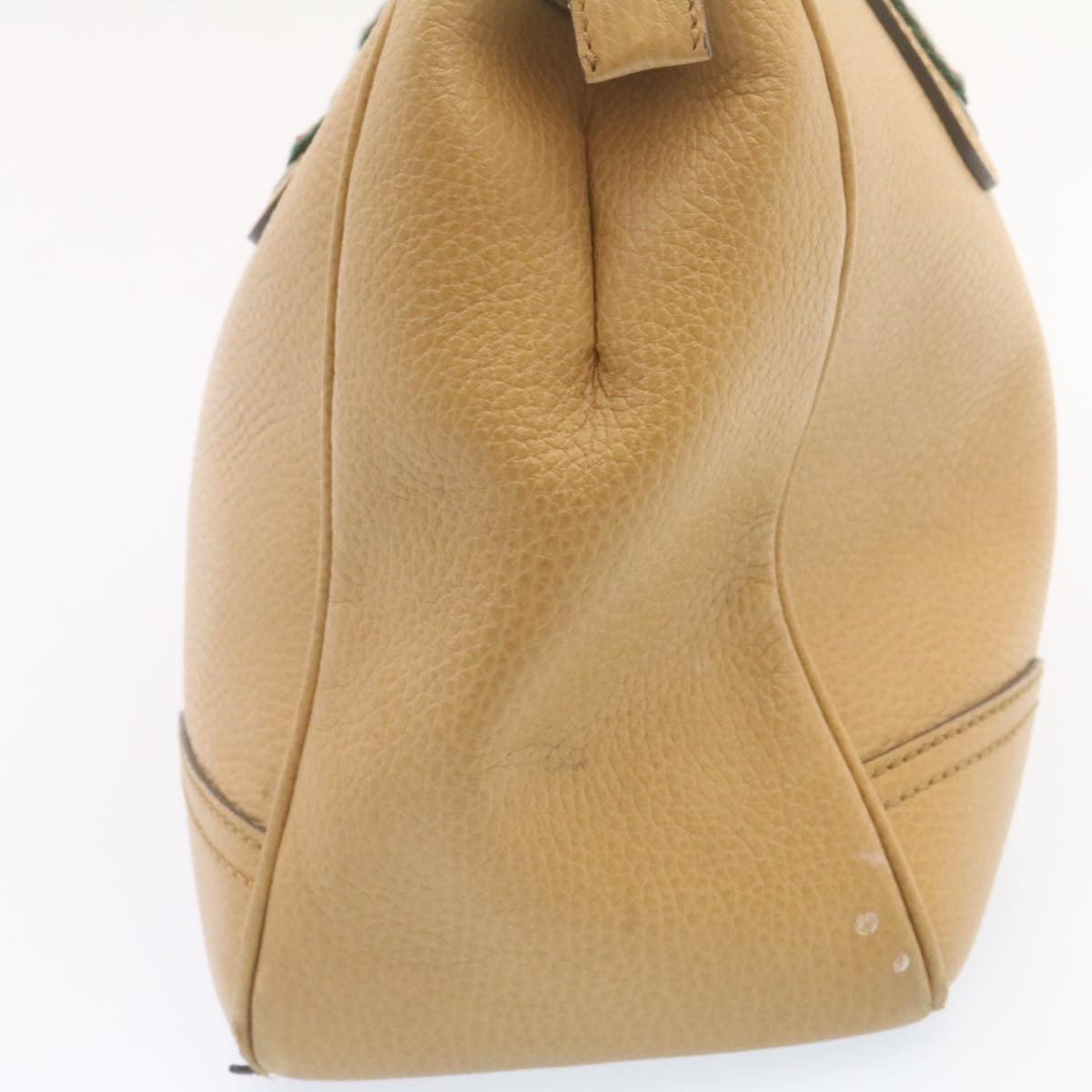 GUCCI Princy Line Tote Bag Leather Beige am1445g