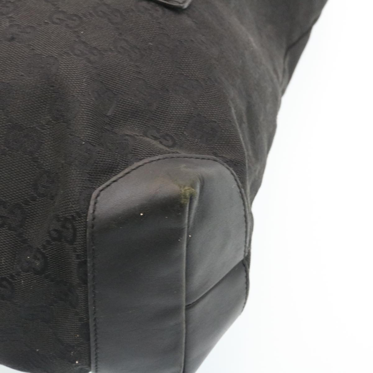 GUCCI GG Canvas Tote Bag Black am2078g