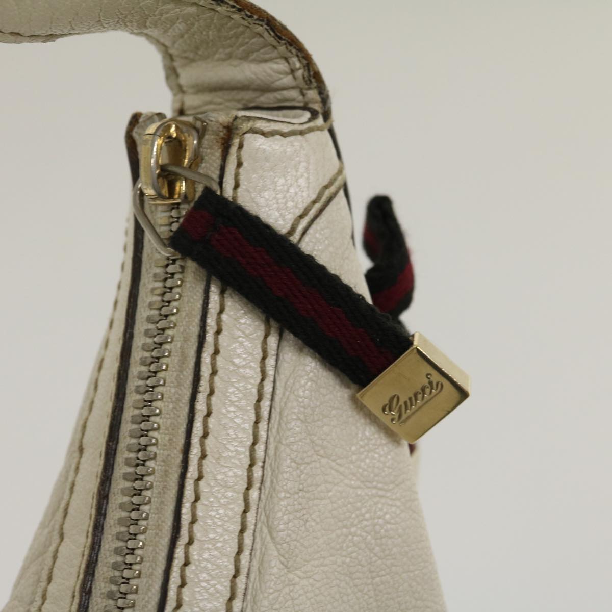 GUCCI Shoulder Bag Leather White am2557g