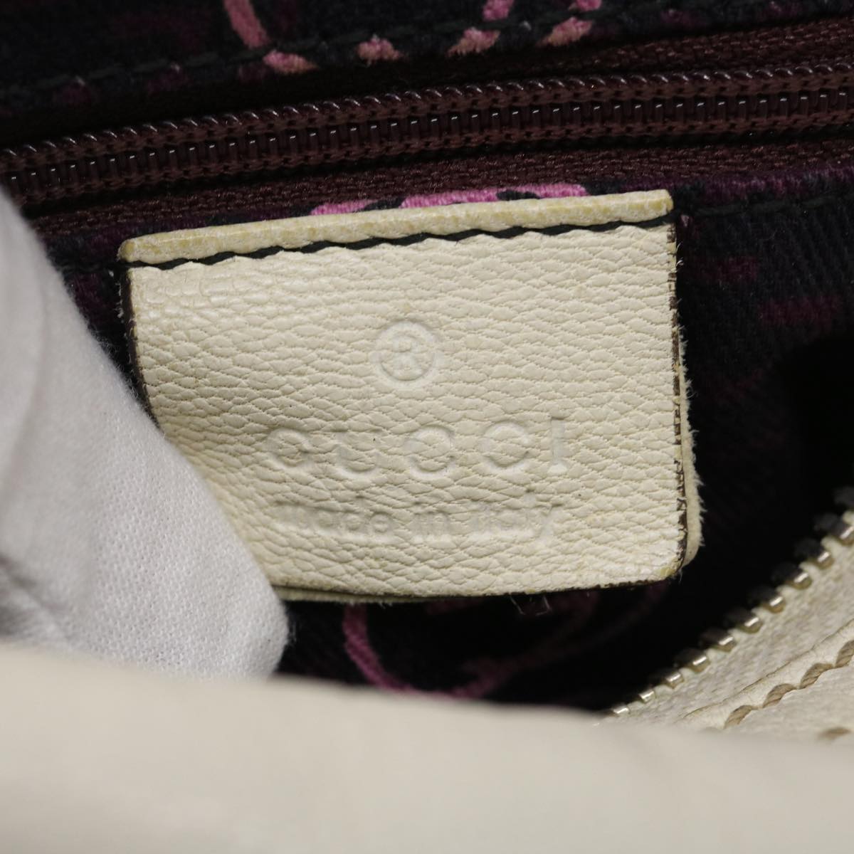 GUCCI Shoulder Bag Leather White am2557g