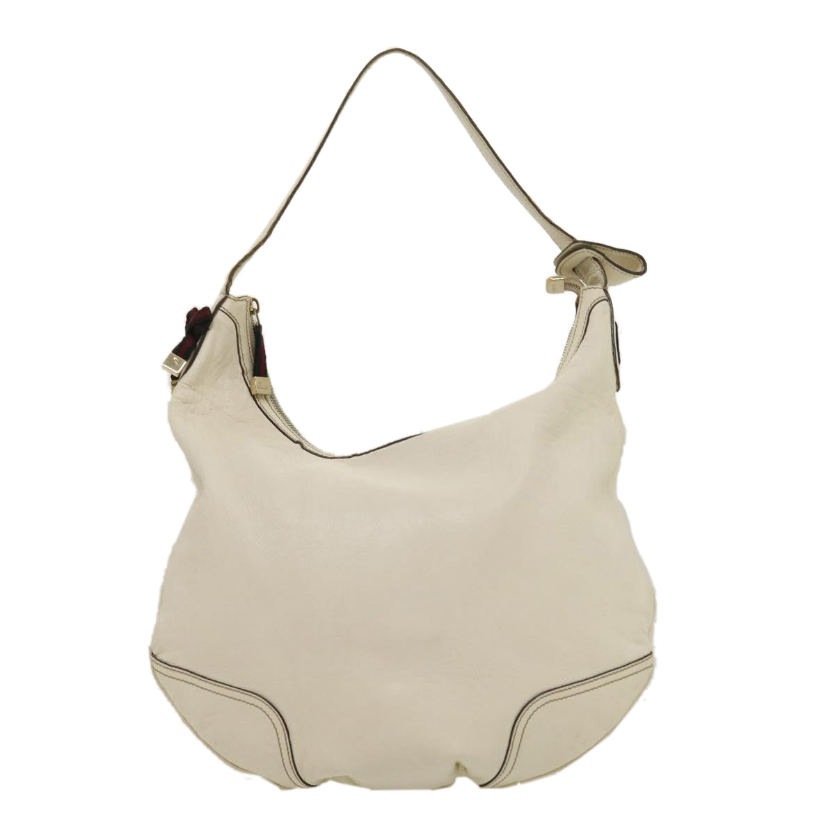 GUCCI Shoulder Bag Leather White am2557g