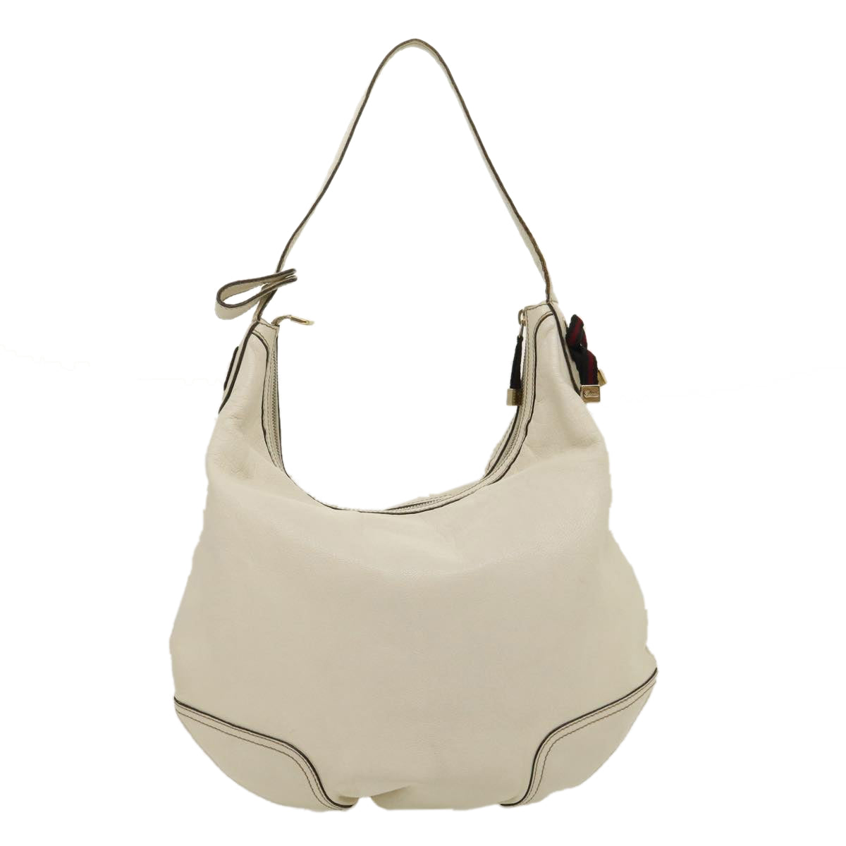 GUCCI Shoulder Bag Leather White am2557g