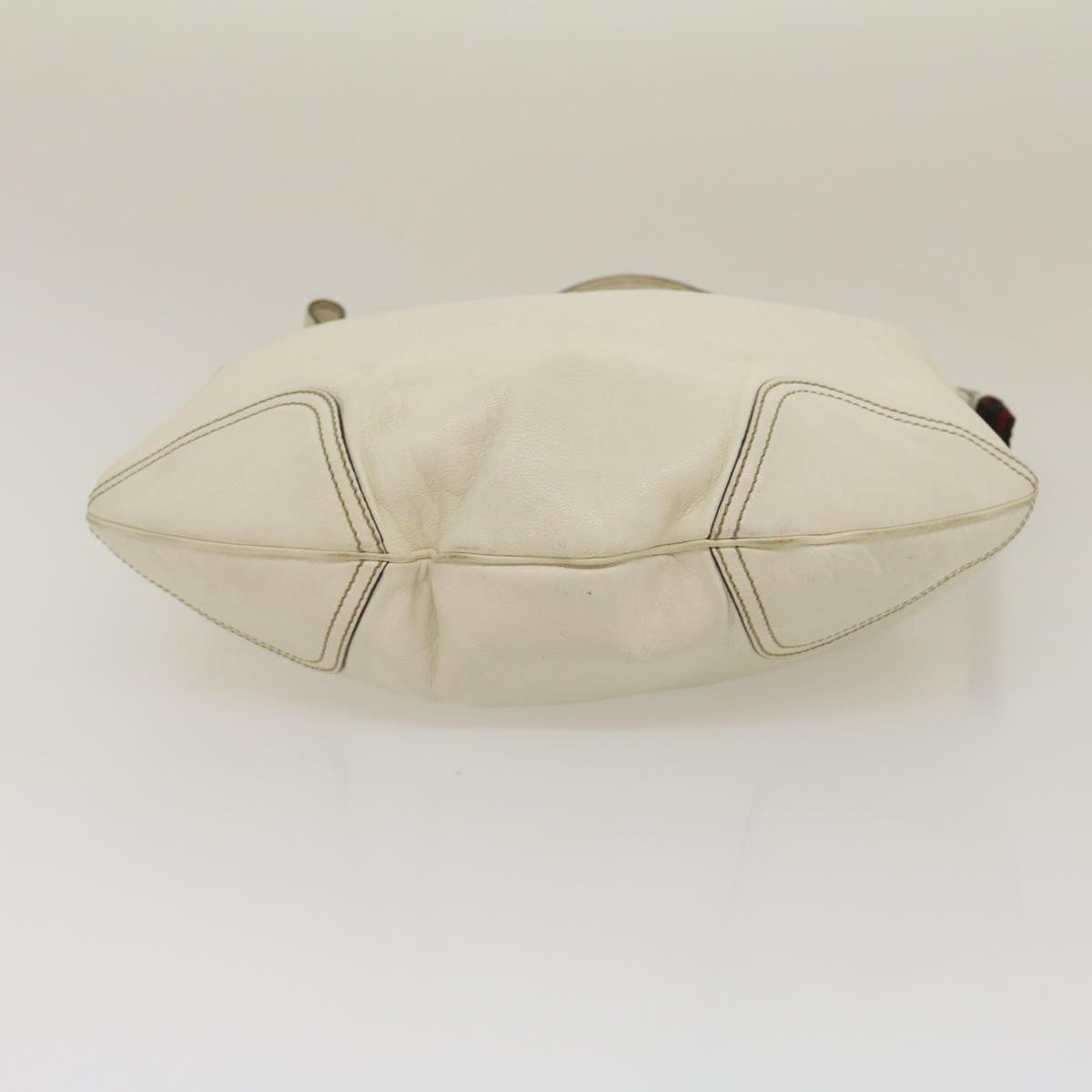 GUCCI Shoulder Bag Leather White am2557g