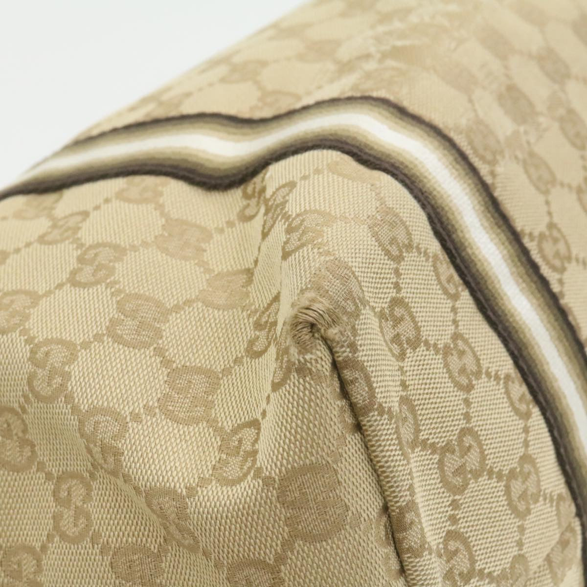 GUCCI Sherry Line GG Canvas Tote Bag Canvas Beige Gold Brown 139260 am626g