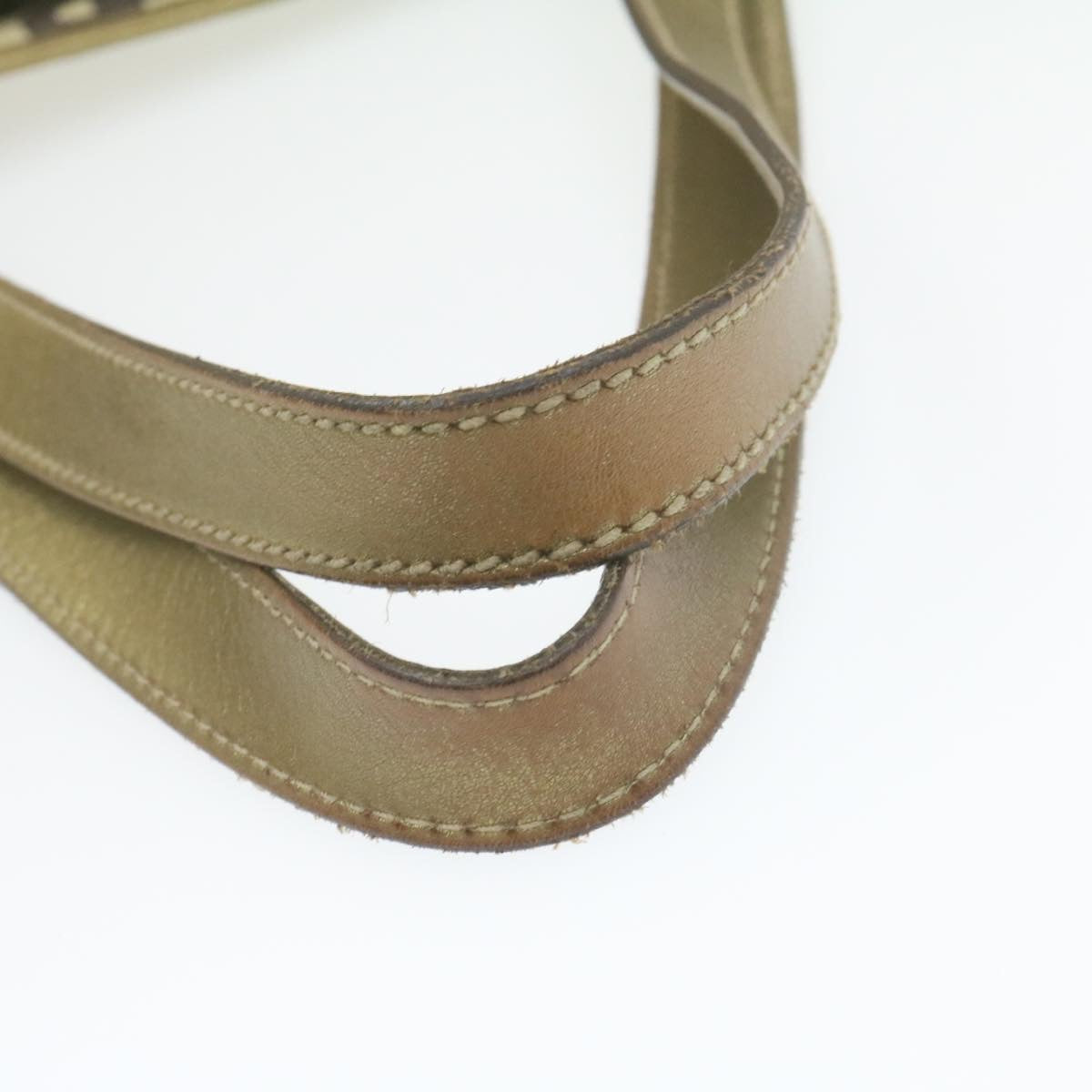 GUCCI Sherry Line GG Canvas Tote Bag Canvas Beige Gold Brown 139260 am626g