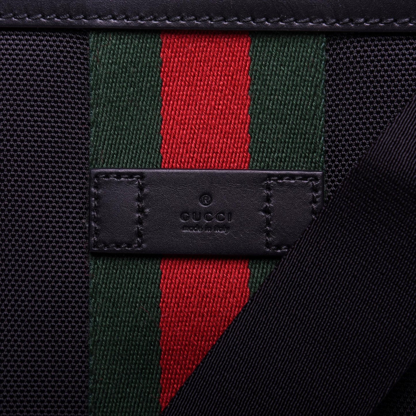 Gucci Black Canvas Web Stripe Crossbody Bag 631199