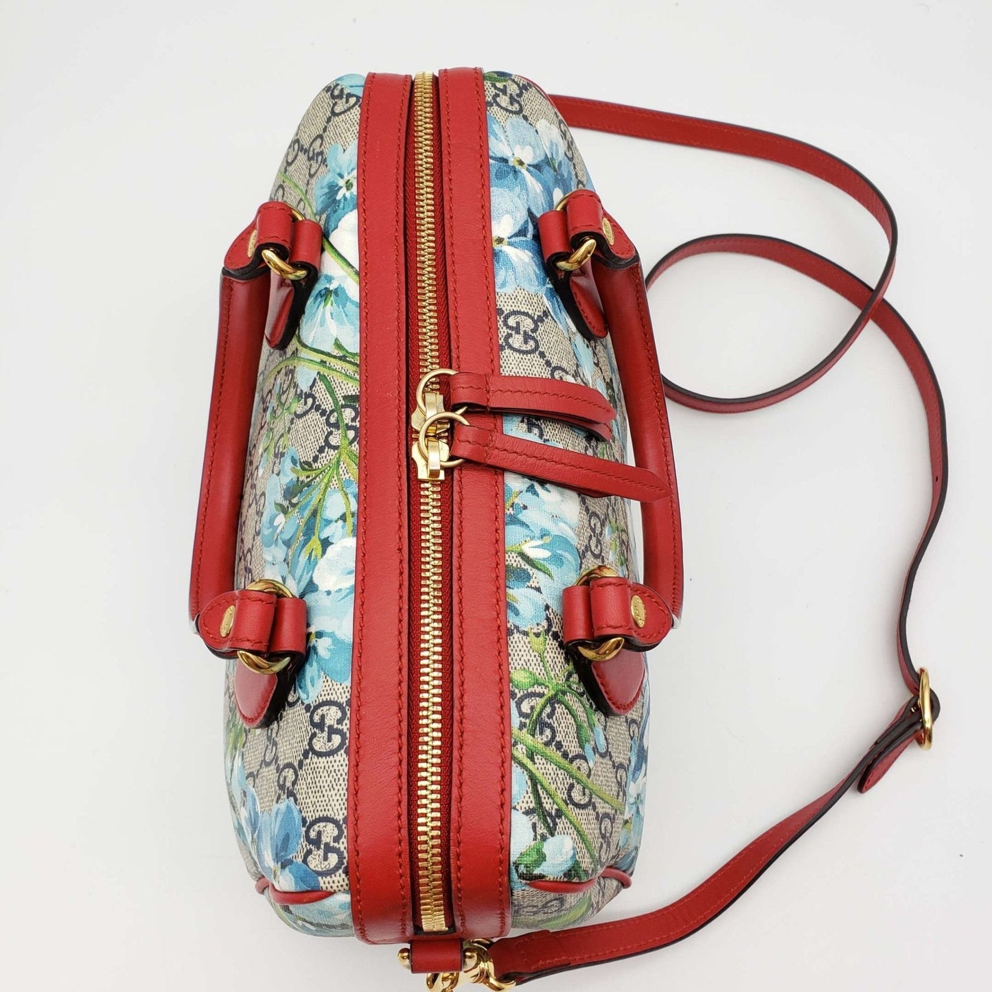 Gucci Blooms Boston Canvas Crossbody Bag