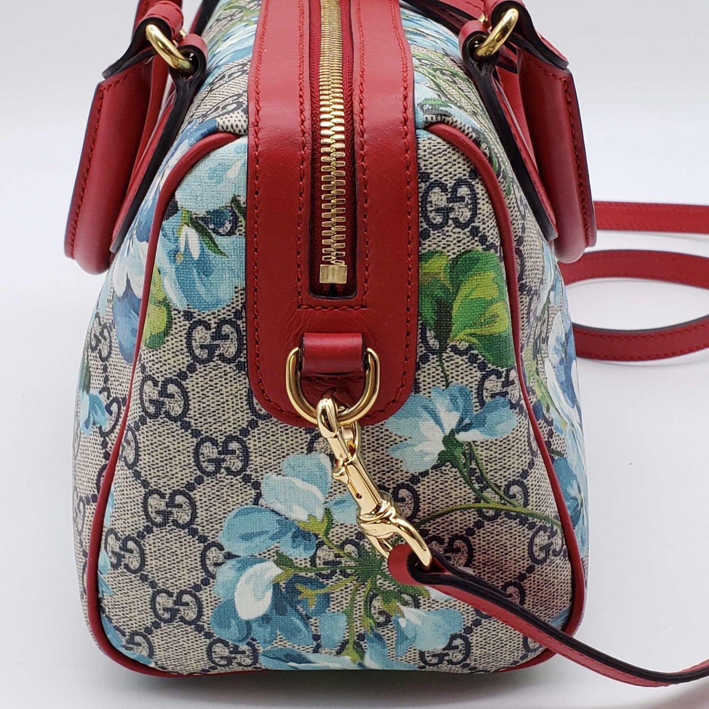 Gucci Blooms Boston Canvas Crossbody Bag