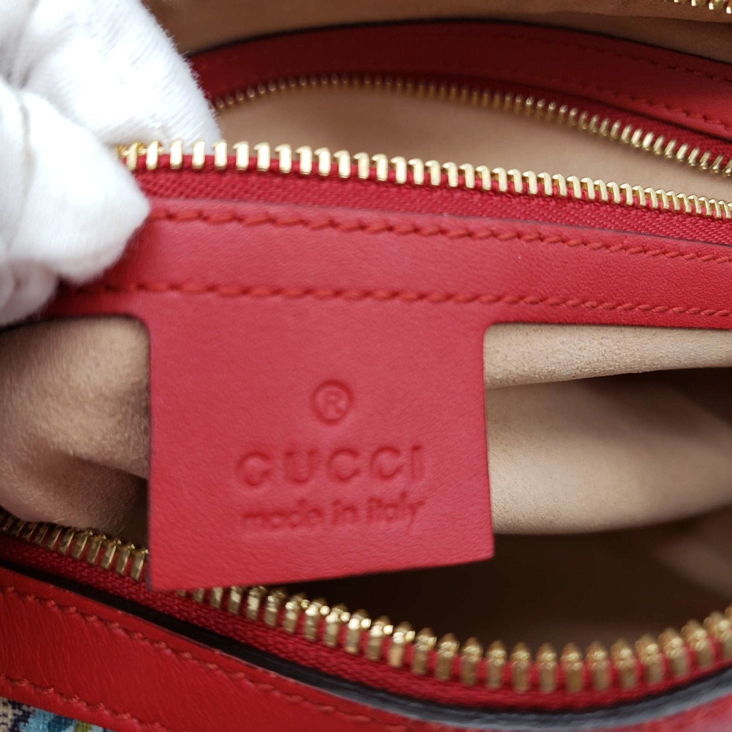 Gucci Blooms Boston Canvas Crossbody Bag