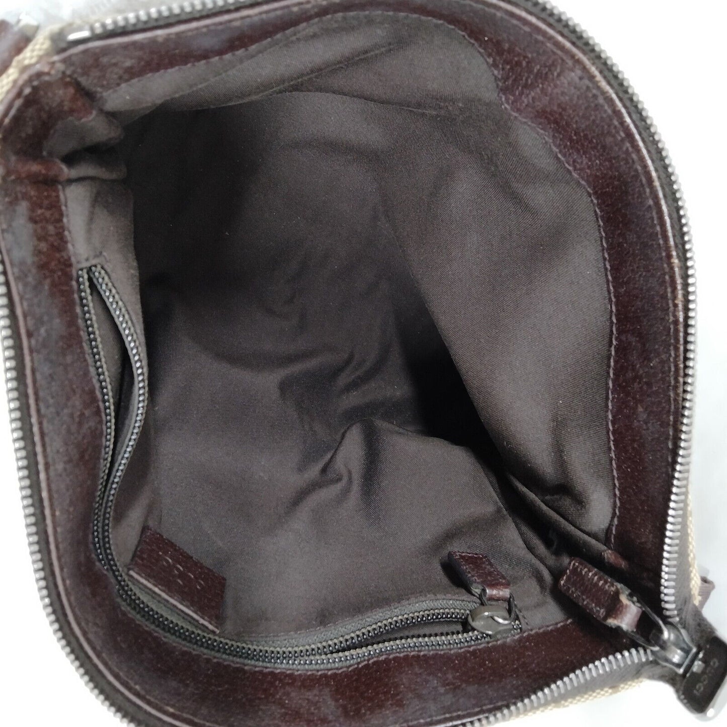 Gucci Brown Canvas Crossbody Bag