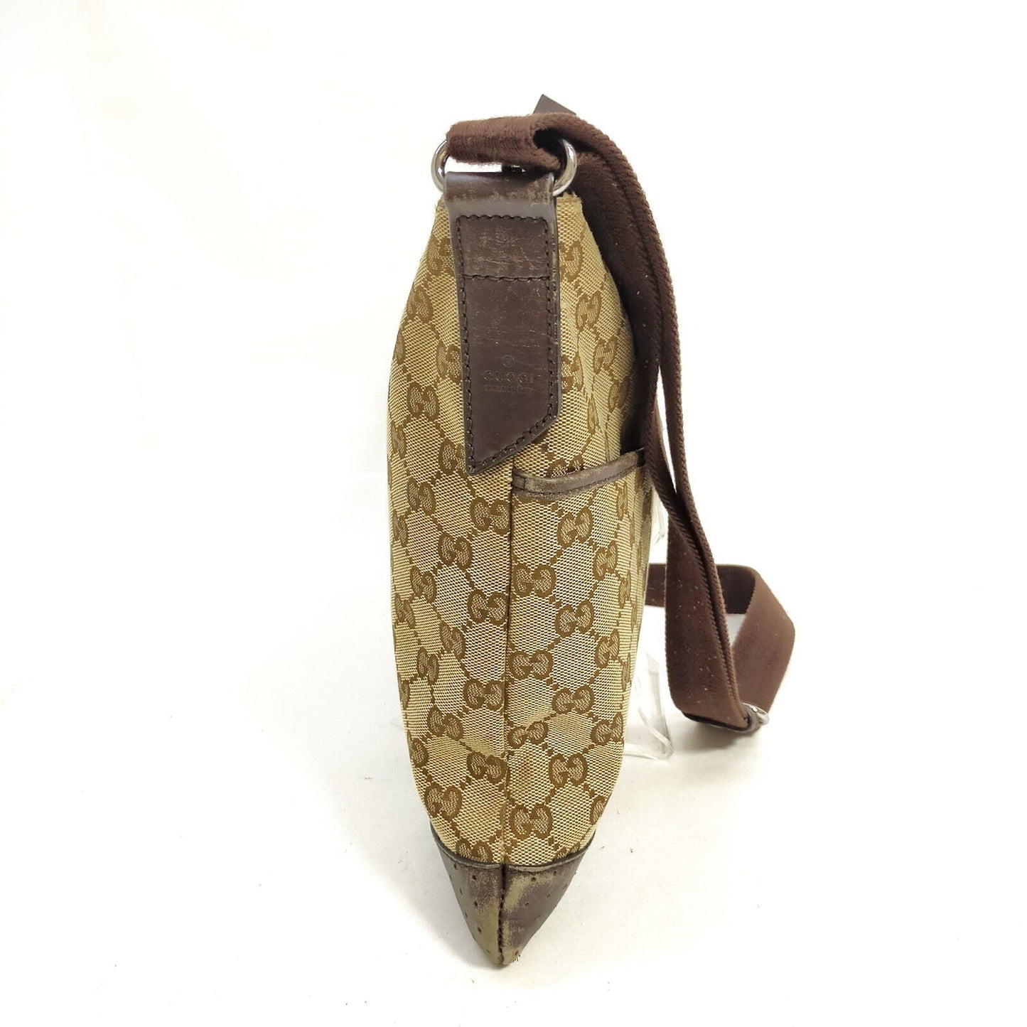 Gucci Brown Canvas Crossbody Bag