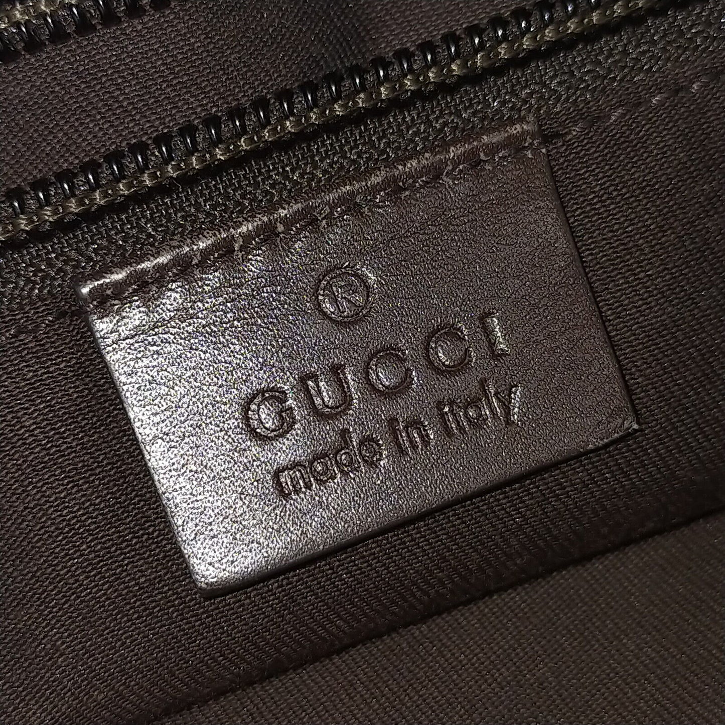 Gucci Brown Canvas Crossbody Bag